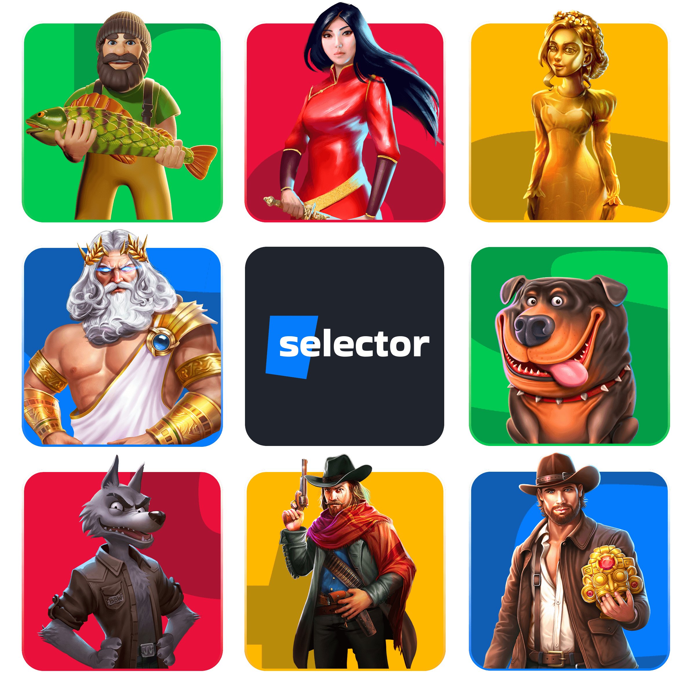 Персонажи Selector Casino Персонажи Selector Casino